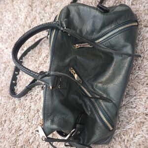 Rebecca Minkoff Elegant Green Leather Totr bag